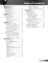 Optoma DX326 User manual