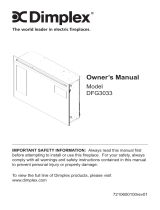 Dimplex DFG3033 User manual