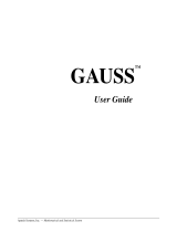 APTECH GAUSS 8 User guide