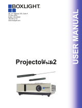 BOXLIGHT ProjectoWrite WX25N-S User manual