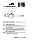 McCulloch Mac4-20XT Owner's manual