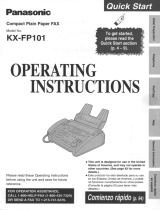 Panasonic KX-FP101 User manual