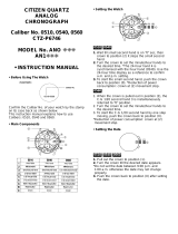Citizen Cal 0560 Owner's manual