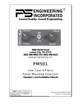 Engineering Incorporated PM501 Operator And Installation Manual