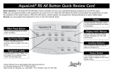 Jandy AquaLink RS All Button Quick Review Card