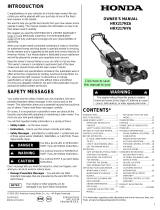 Honda HRX217HZA Owner's manual