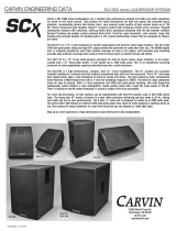 CARVIN SCX1118 User manual