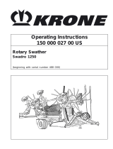 Krone Swadro 1250 Operating instructions