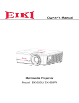 Eiki EIKI EK-601W User manual