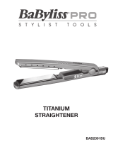 BaBylissPro TITANIUM STRAIGHTENER BAB2091BU User manual
