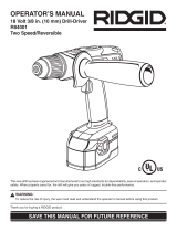 RIDGID R84001 User manual