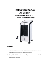 RM -3701 Air Cooler User manual