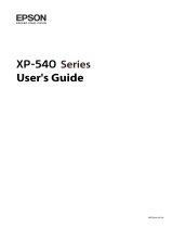 Epson EXPRESSION PREMIUM XP-540 Owner's manual