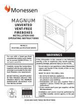 Monessen Hearth Magnum Unvented Vent-Free Fireboxes MCUF36D User manual