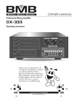 BMB DX-333 Owner's manual
