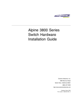 Extreme Networks Alpine 3808 Installation guide