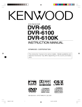 Kenwood DVR-605 User manual