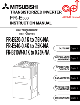 Mitsubishi Electric FR-E520-0.1K User manual
