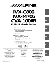 Alpine IVX-C806 Owner's manual