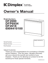Dimplex DFP6854 Owner's manual