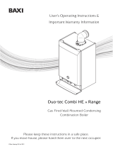 Baxi Duo-tec Combi 33 HE A Operating instructions