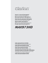 Clarion MAX973HD Owner's manual