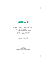 ASROCK P43TWINS1600 User manual