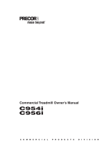 Precor C954i Owner's manual