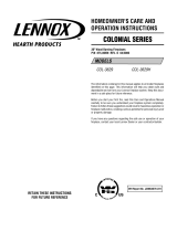 Lennox Hearth COL-3629H User manual