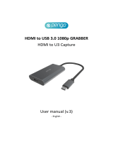 PENGO HDMI to USB 3.0 1080p GRABBER HDMI to U3 Capture User manual