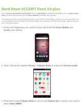 Accent Pearl A4 plus User manual