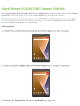 Vodafone Smart Tab N8 Hard reset manual
