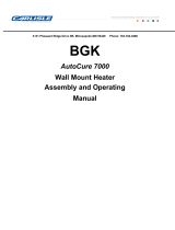 BGK AutoCure Infrared Portable Curing Owner's manual