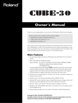 Roland CUBE-30 Owner's manual