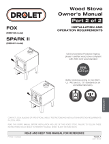 Drolet SPARK II WOOD STOVE Owner's manual