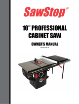 SawStop PCS175-PFA30 Owner's manual