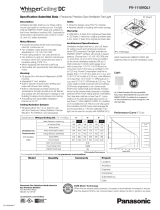 Panasonic FV-1115VQL1 Dimensions Guide