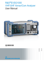 Rohde & Schwarz EVSG1000 User manual