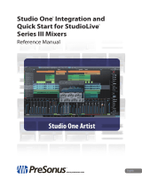 PRESONUS StudioLive 32SC Reference guide