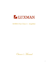 Luxman M-800A Owner's manual