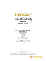 Midas VeniceF F32 Owner's manual