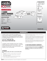 Ozito PXAGS-500 User manual