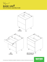 Wren Kitchens Vogue BASE UNIT 600 3 Drawer Assembly Manual