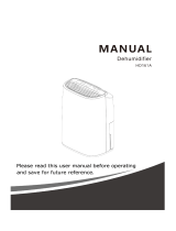 Inofia HD161A Dehumidifier User manual