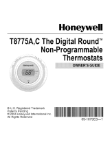 Honeywell Digital Round T8775C Owner's manual