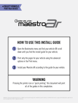 Idatalink Maestro AR Install Manual