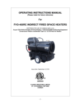 Flagro FVO-400 Operating Instructions Manual