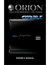 Orion Cobalt CO500.1 Owner's manual
