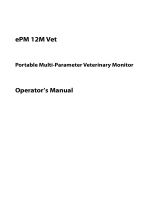 Mindray ePM 12M Vet Monitor User manual