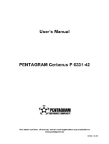 Pentagram Cerberus P 6331-42 Owner's manual